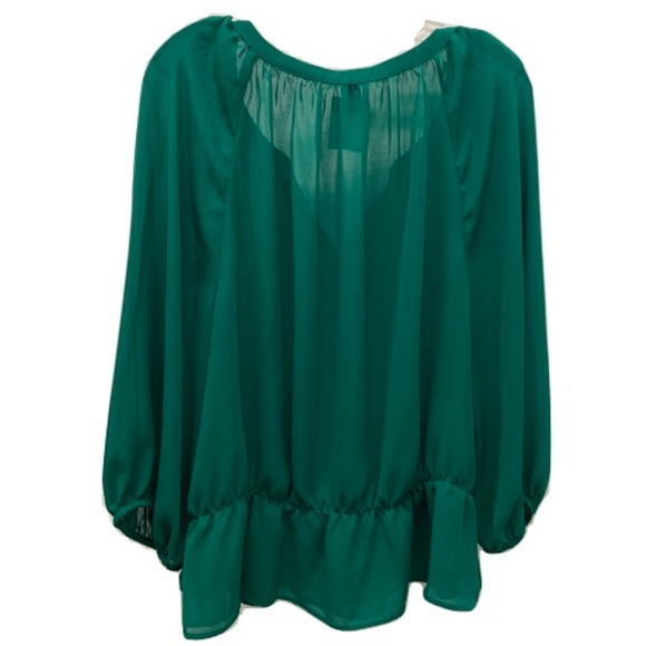 SOLD..Ann Taylor Sheer 3/4 Sleeve Blouse, Size XL - Picture 2 of 2